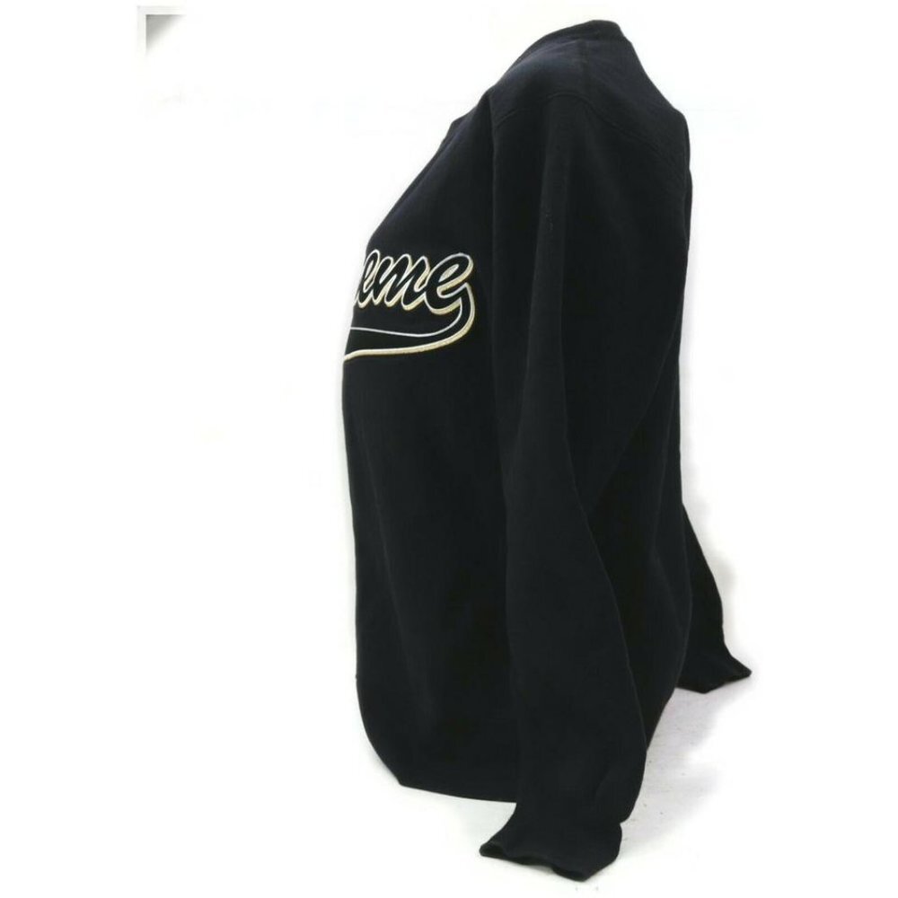 Supreme 16AW Black Brush Script Crewneck 861452 - Picture 2 of 12